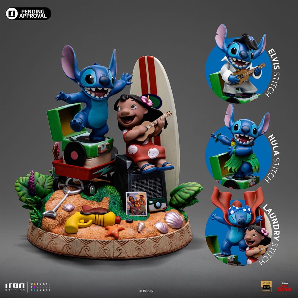 Lilo Stitch Deluxe Art Scale Statue 1 10 Lilo Stitch 20 Cm 43402