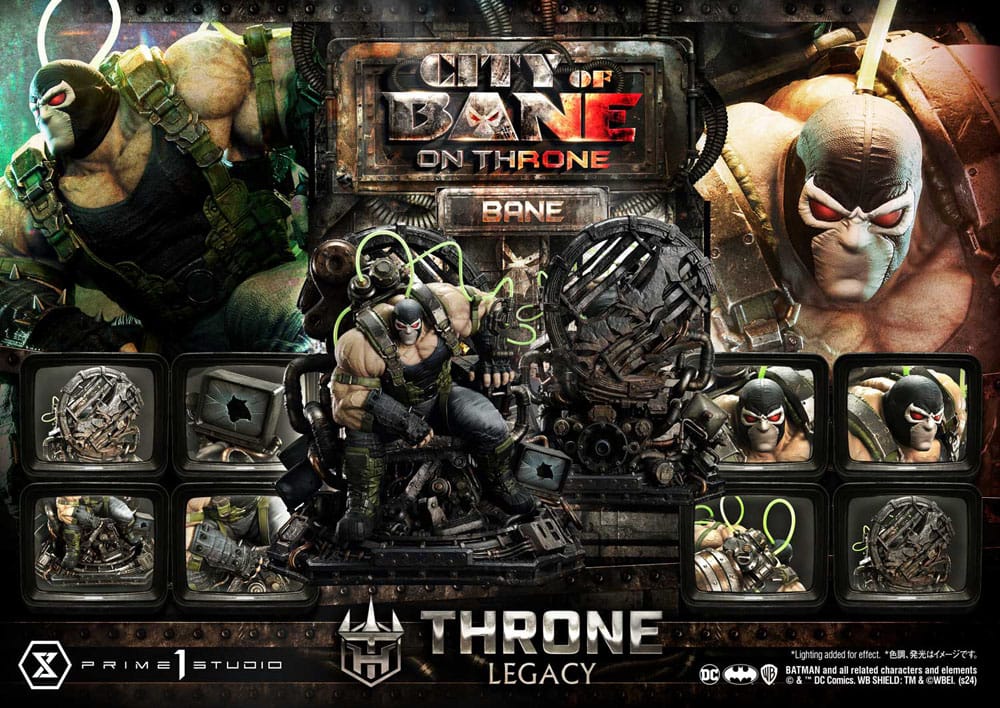 DC Comics Throne Legacy Collection Statue 1/4 Batman Bane on Throne Deluxe Bonus Version 61 cm