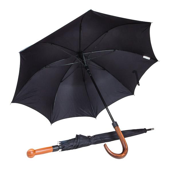 Safety Umbrella called "City Safe" (knob handle), Walnut
