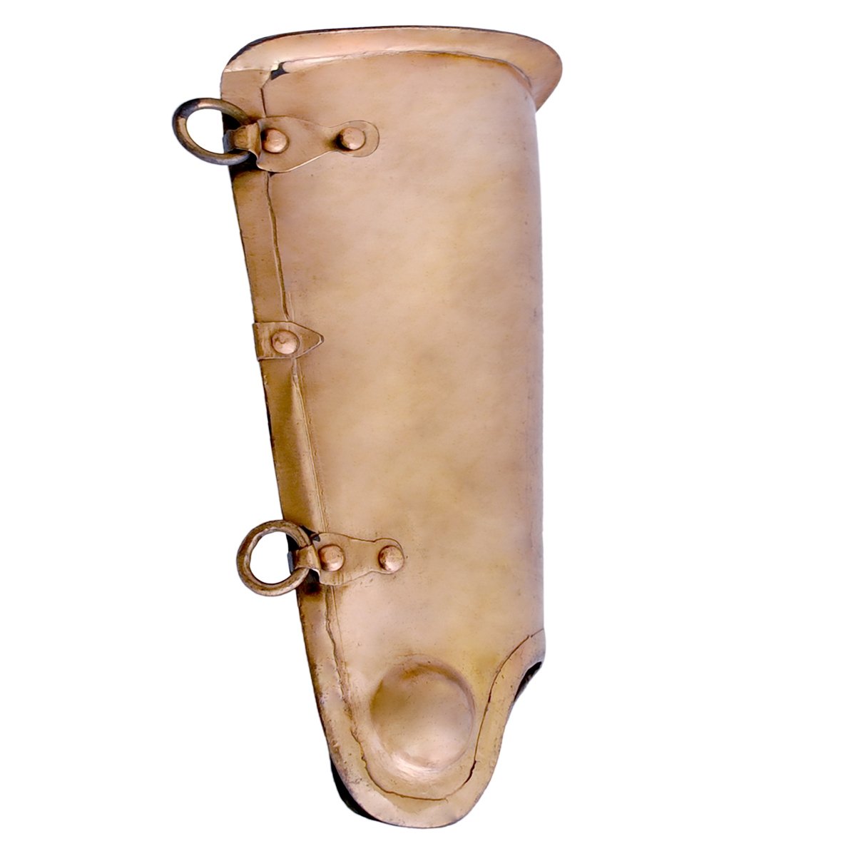 Römische Murmillo / Secutor Beinschienen, Bronze