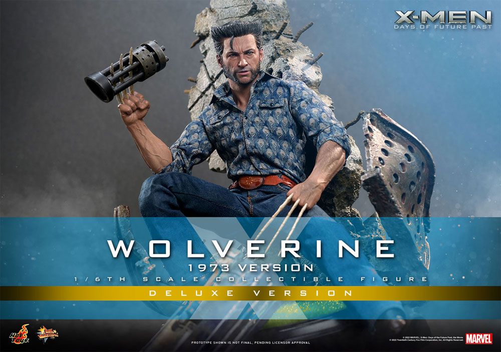 X-Men Days of Future Past Movie Masterpiece Action Figure 1/6 Wolverine (1973 Version) Deluxe Version 30 cm