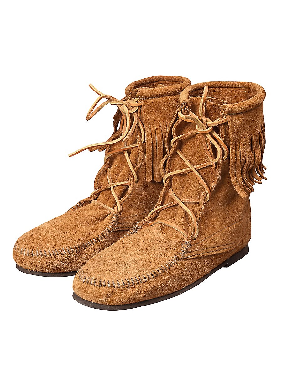 Suede half boots with fringe - Osceola, Size 45