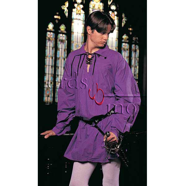 Schwertkämpfer Hemd, violett, Größe M