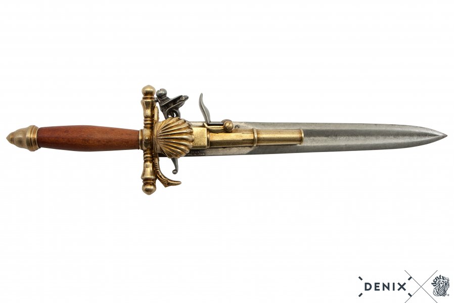 Steinschloss Pistole/Messer Frankreich 18. Jahrhundert, Assasins Creed 4