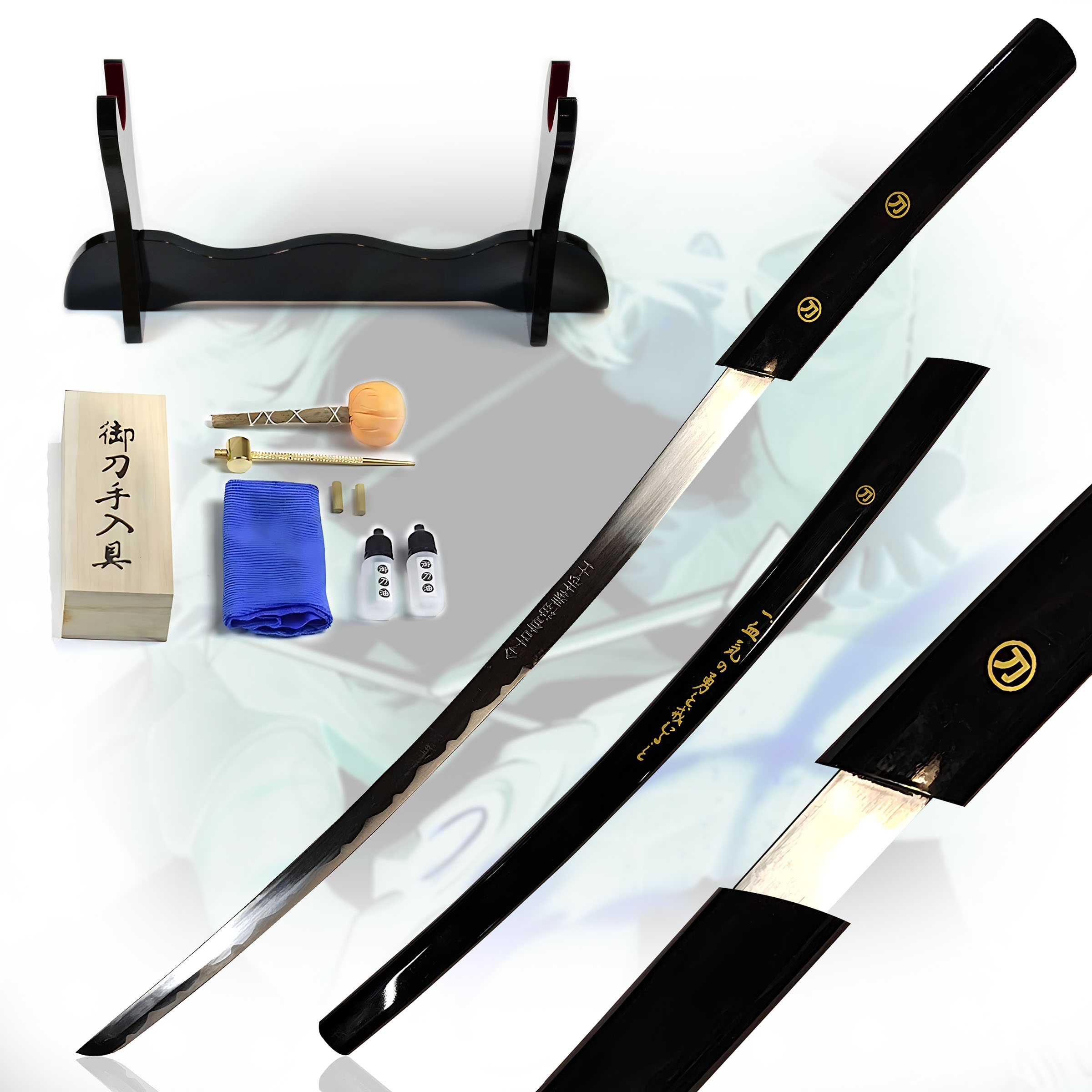O Ren Ishii Sword, Handforged & Folded, Set
