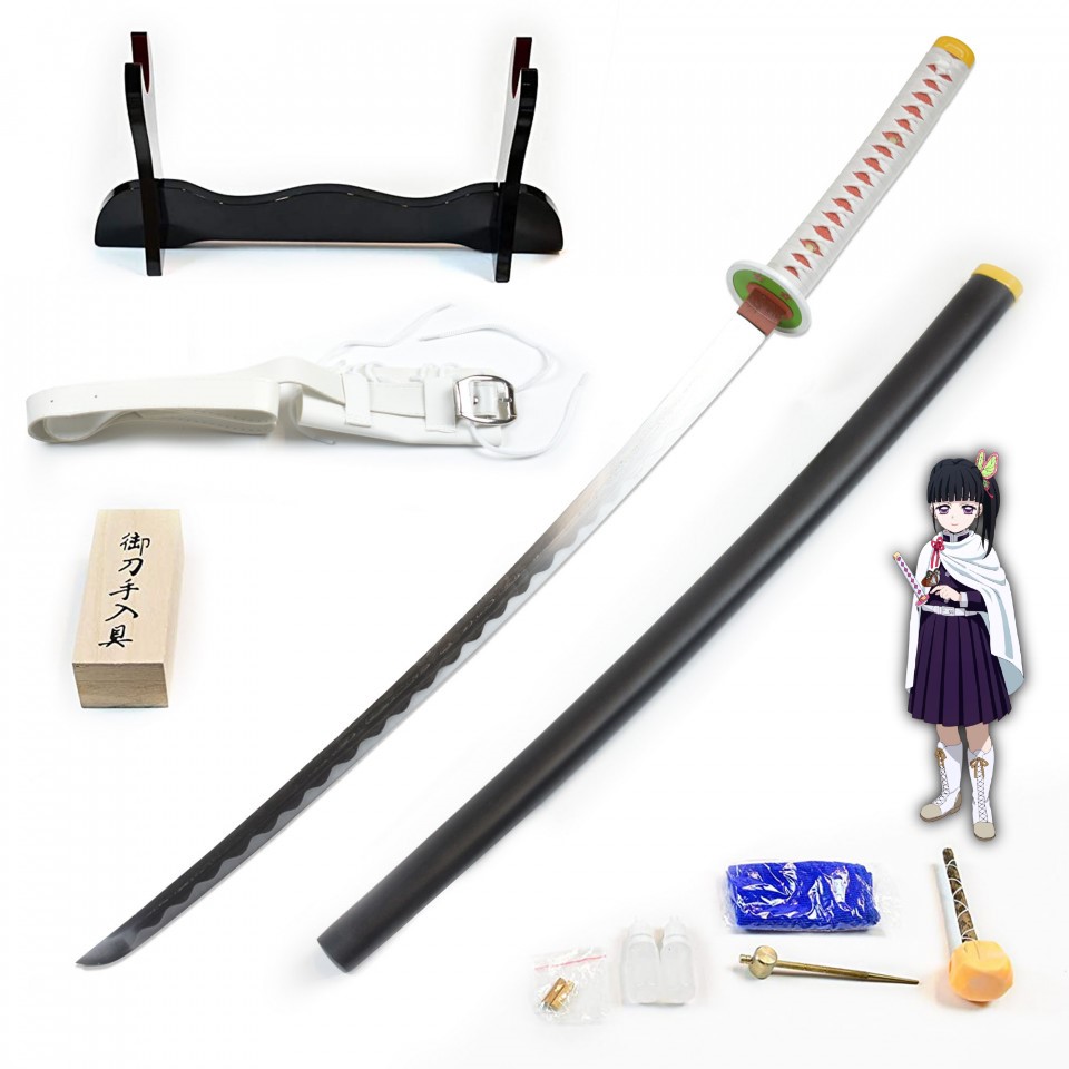 Demon Slayer: Kimetsu no Yaiba - Tsuyuri Kanawo's Sword - handforged and folded, Set