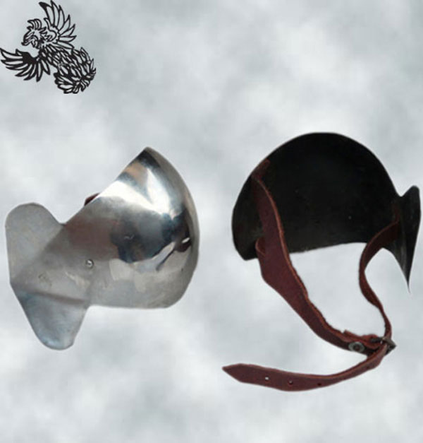14th Century Knight's Protection- Elbow- 14 G with leather strap