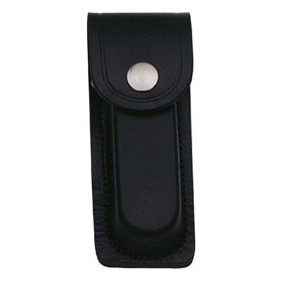 Leather Case for Pocket Knife, black, 11 cm
