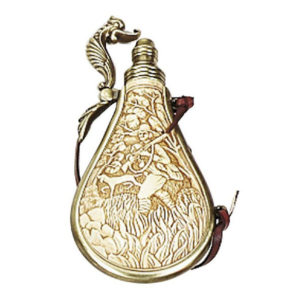 Powder Flask with Hunting Scene