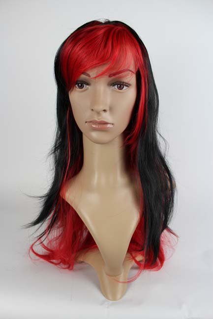 Standard Wig – Black/red – long