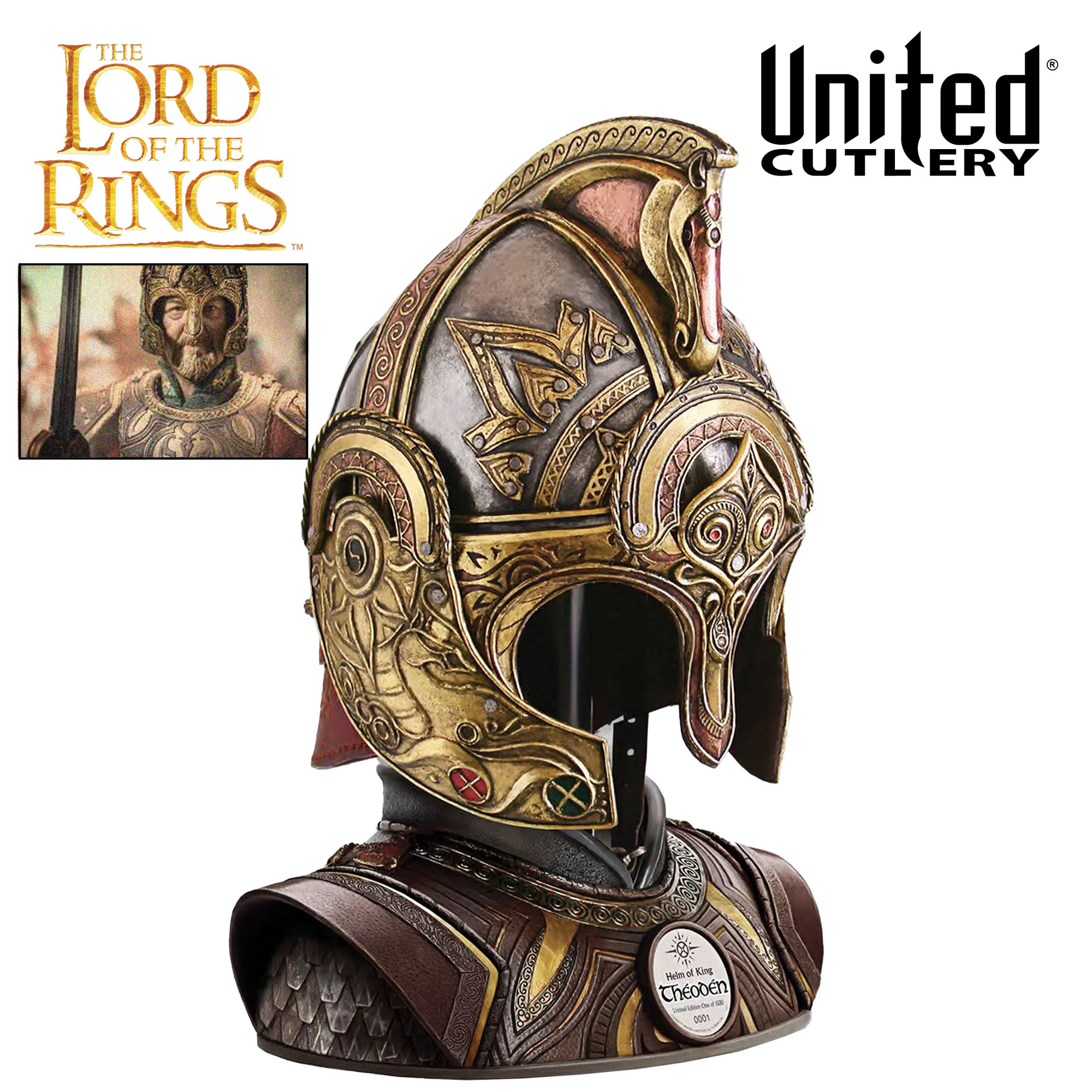The Lord Of The Rings - Helm Of King Theoden - Officially Licensed Collectible