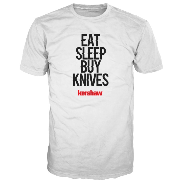 Eat/Sleep/Buy Knives T-Shirt XXL 