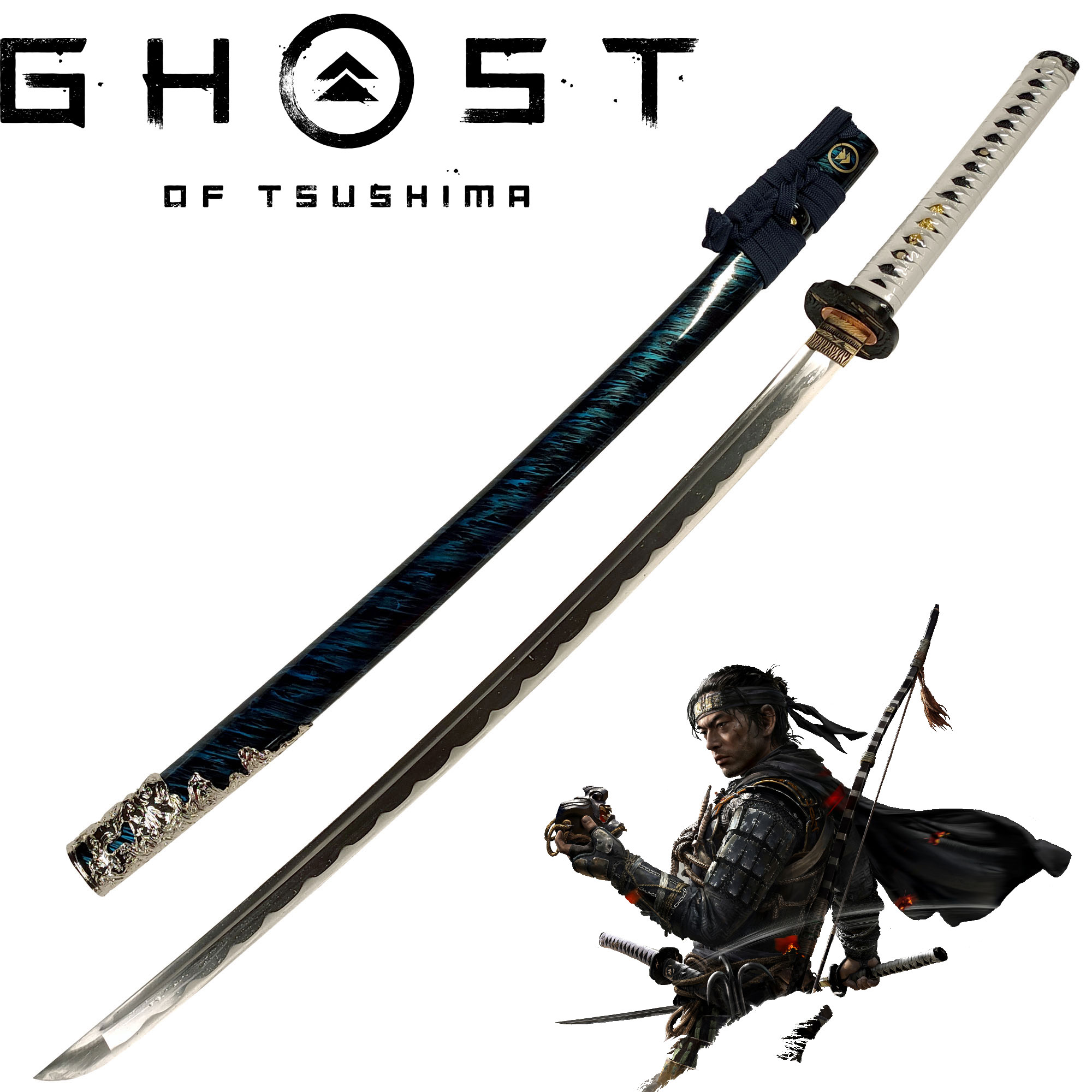Ghost of Tsushima - Jin Sakai Katana, handforged and sharp blade 