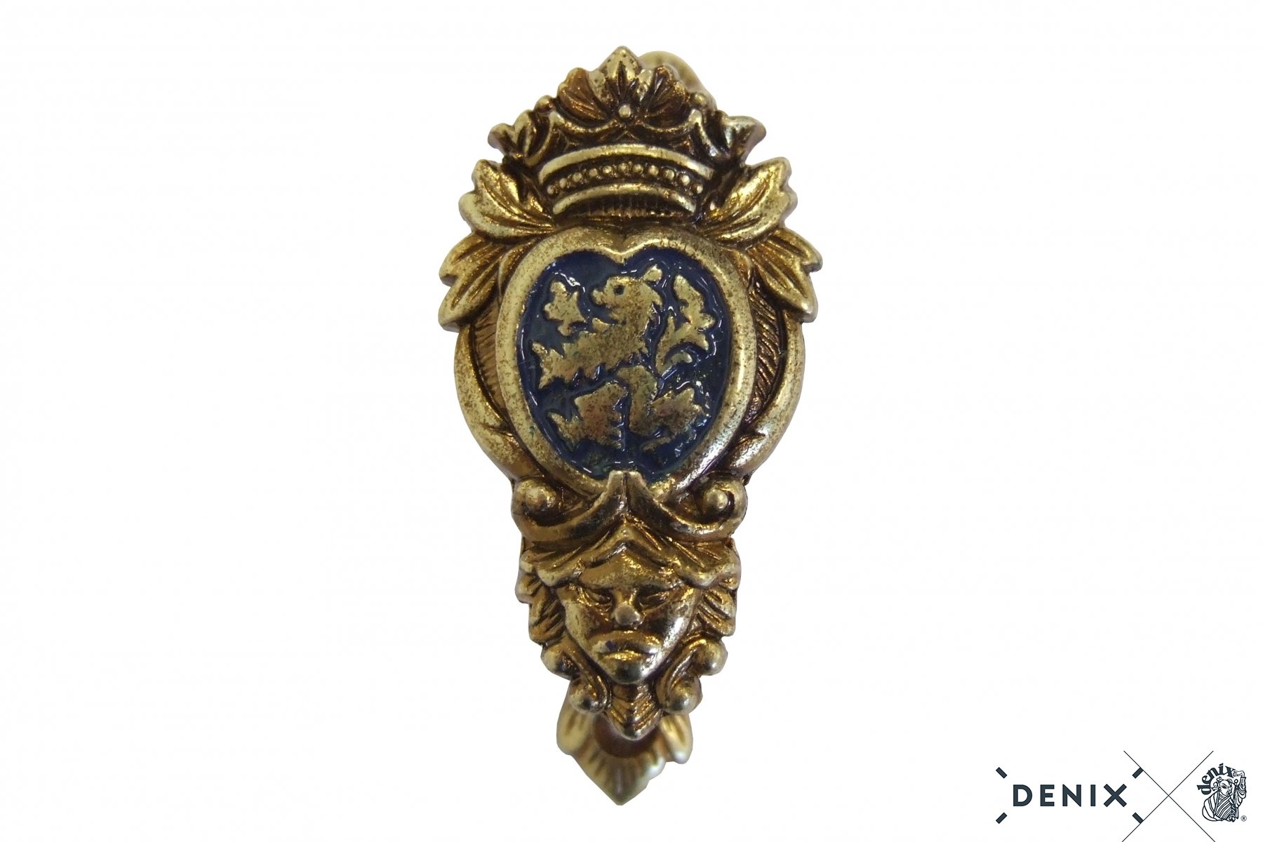 1 pair wall holder, brass color with lion