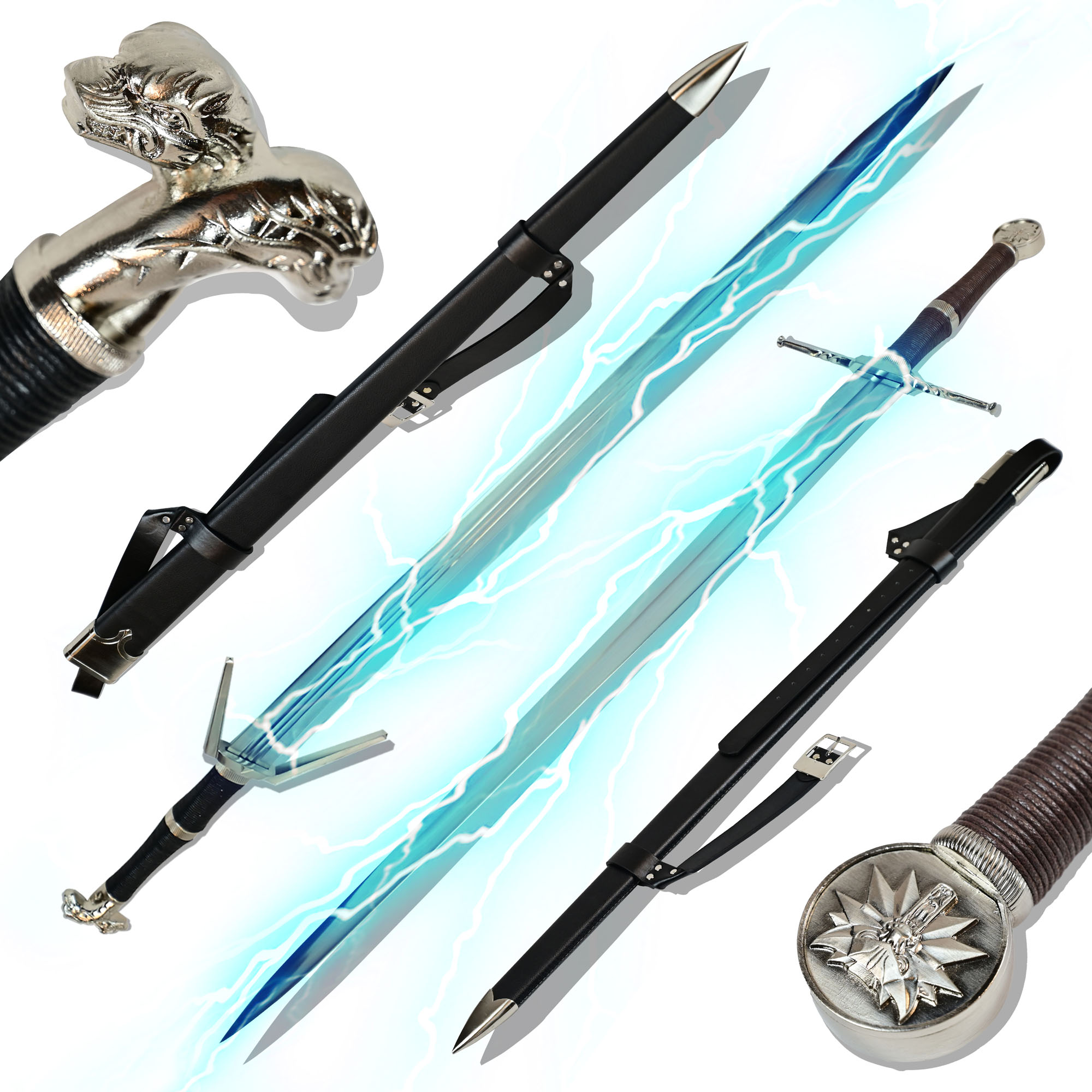 The Witcher Sword Set - Silver + Steel Sword (Bundle of 40660 and 40659)