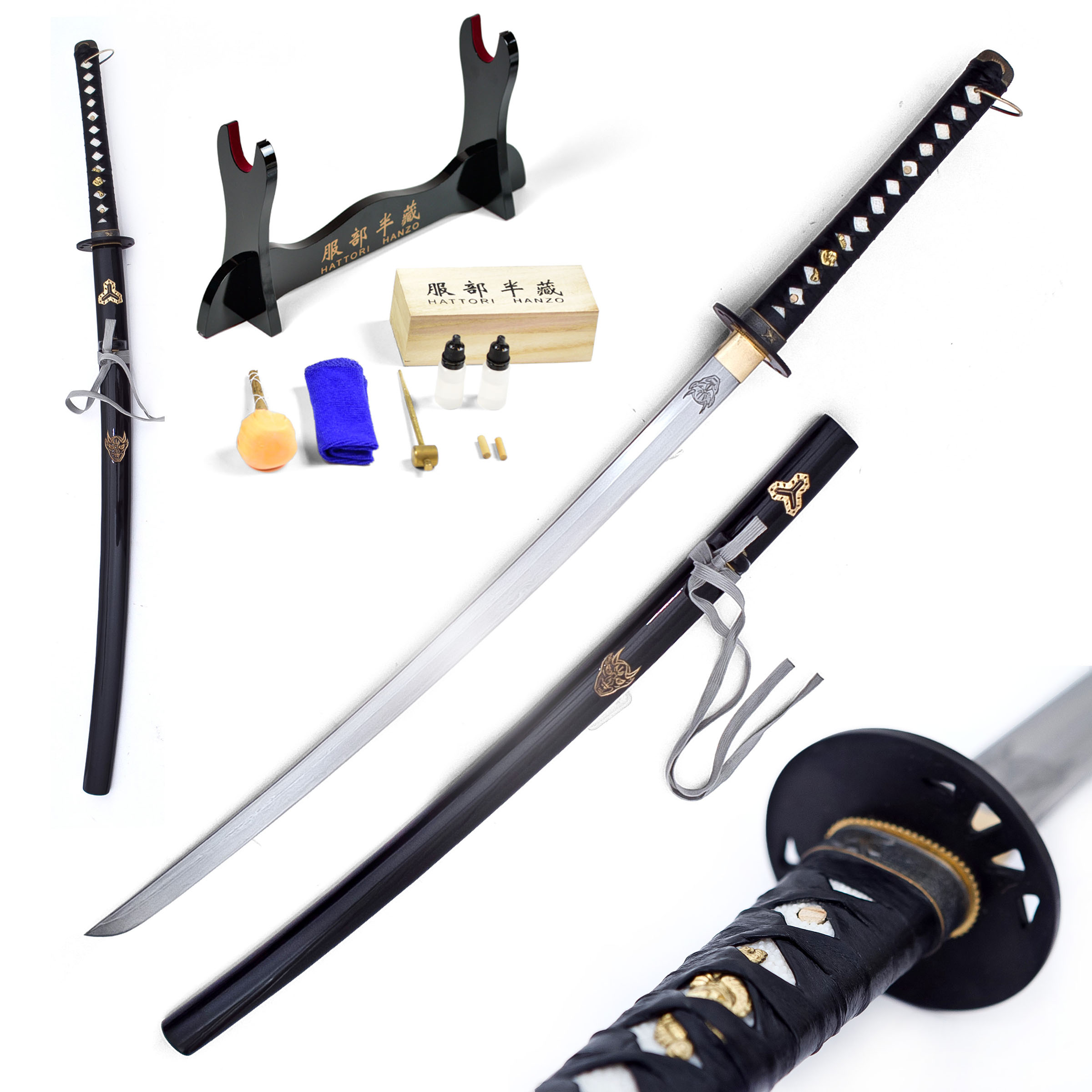 Kill Bill Hattori Hanzo Bills Sword - folded - with stand and maintenance kit