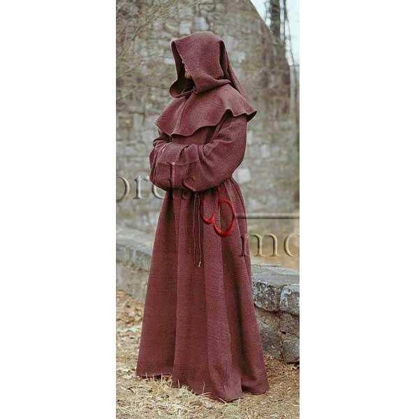 Monks Robe and Hood, black, normal size
