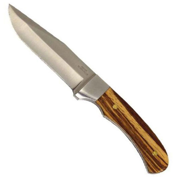 Zebra Wood Handle Knife