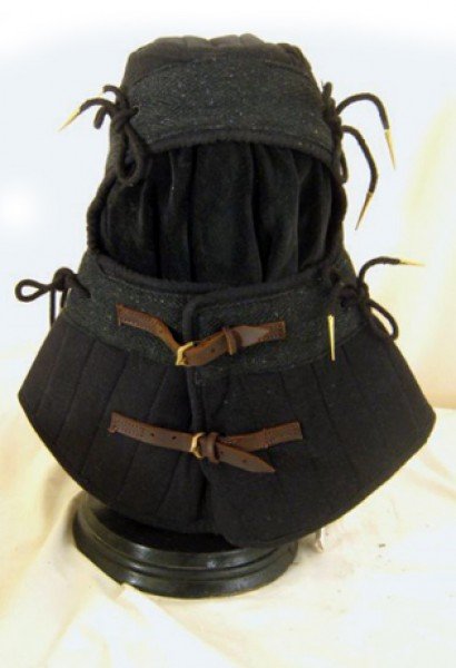 Shoulder Covering Arming Cap, Black, Size XL