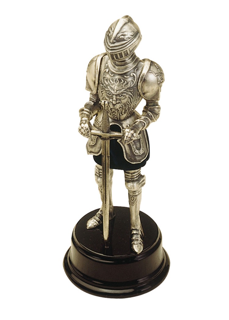 Miniature knight armor with engraving 