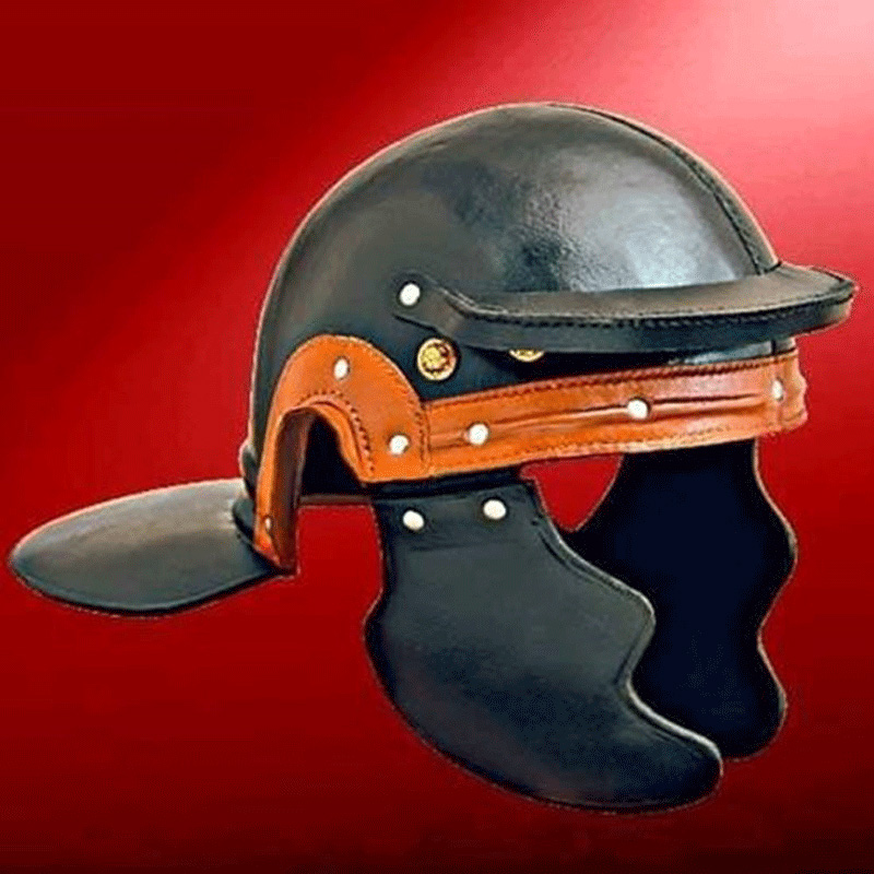 Roman leather helmet