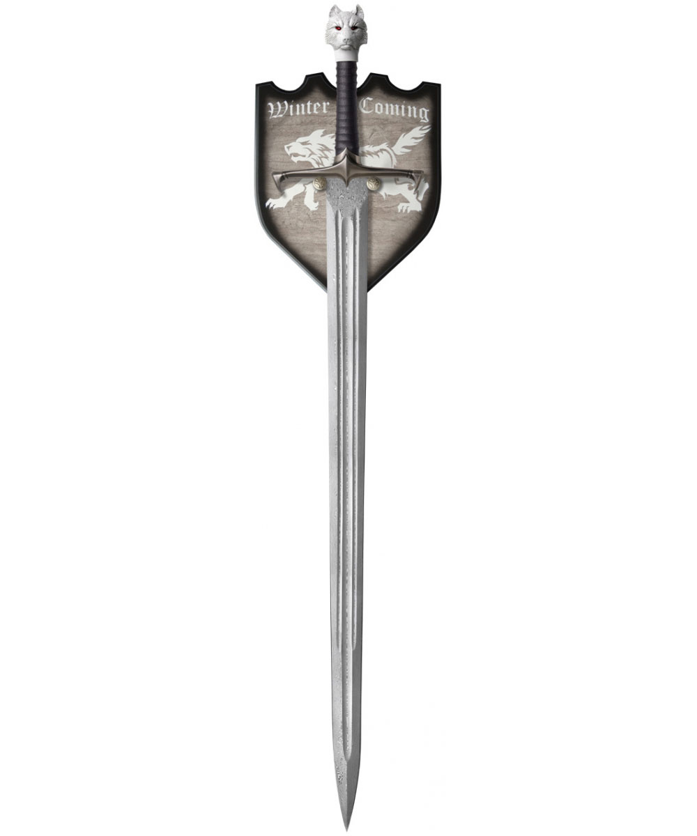 Game of Thrones - Longclaw, Schwert von Jon Snow, Damast Buchausgabe