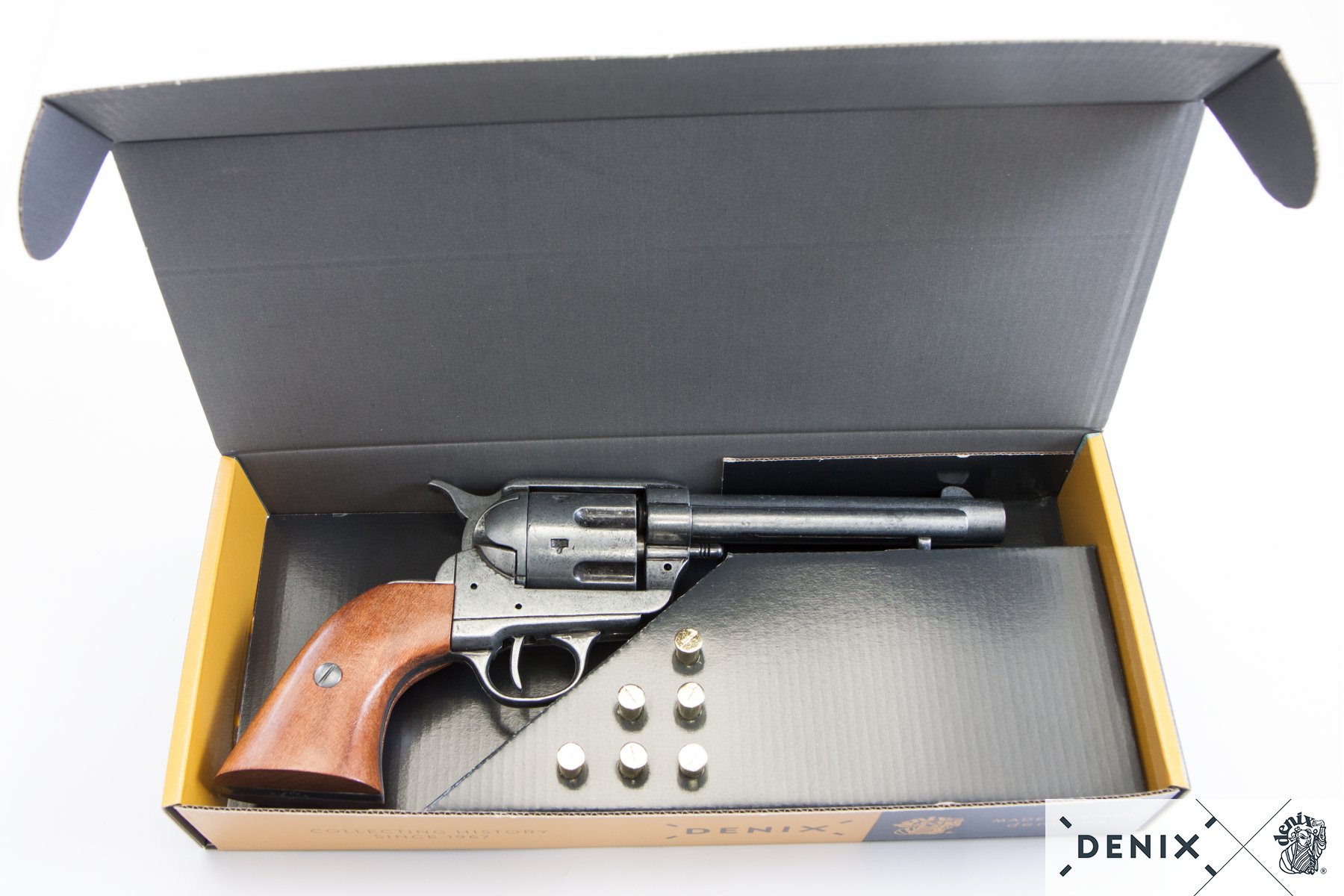 45er Colt Peacemaker gray with 6 bullets