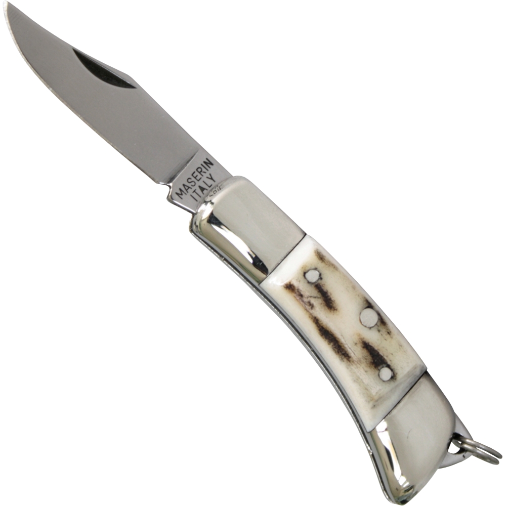 Mini pocket knife deer horn