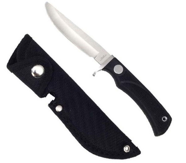 Children Knife with black Rubber Grip