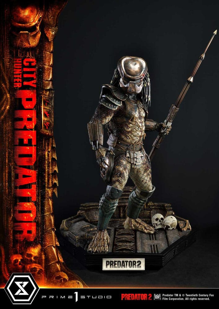 Predator 2 Museum Masterline Statue 1/3 City Hunter Predator Deluxe Version 105 cm