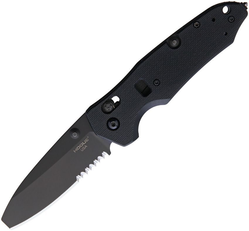 Trauma First Response Tool, Bohler N680 Black Cerakote Blunt Tip Blade, Black G10 Handle