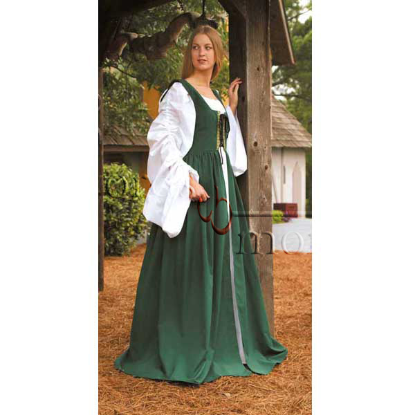 Fair Maidens Dress, green, size L/XL