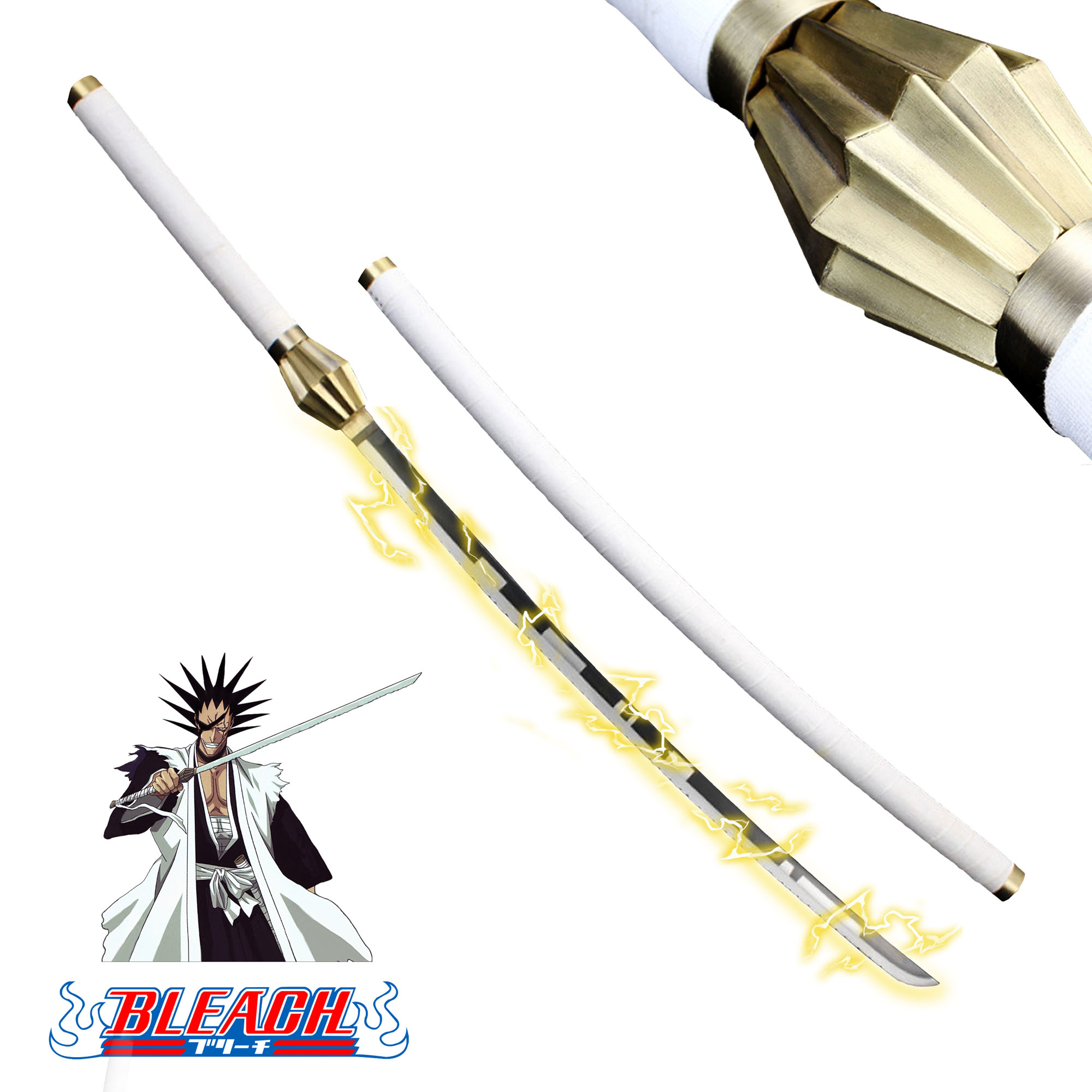 Bleach -  Zaraki Kenpachi Zanpakuto Schwert, Abgenutzte Version