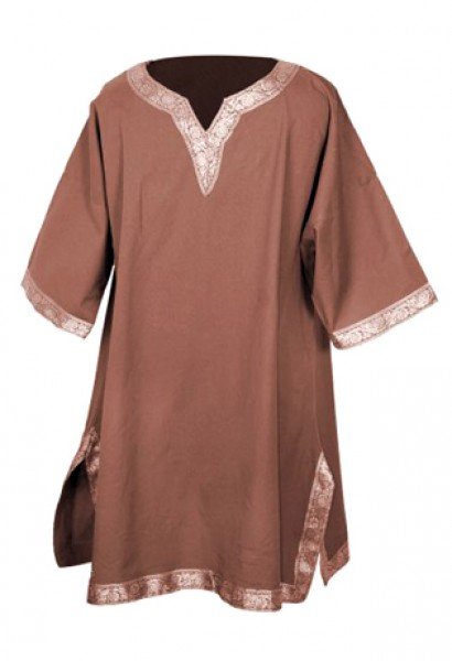 Cotton shirt - brown, Size M