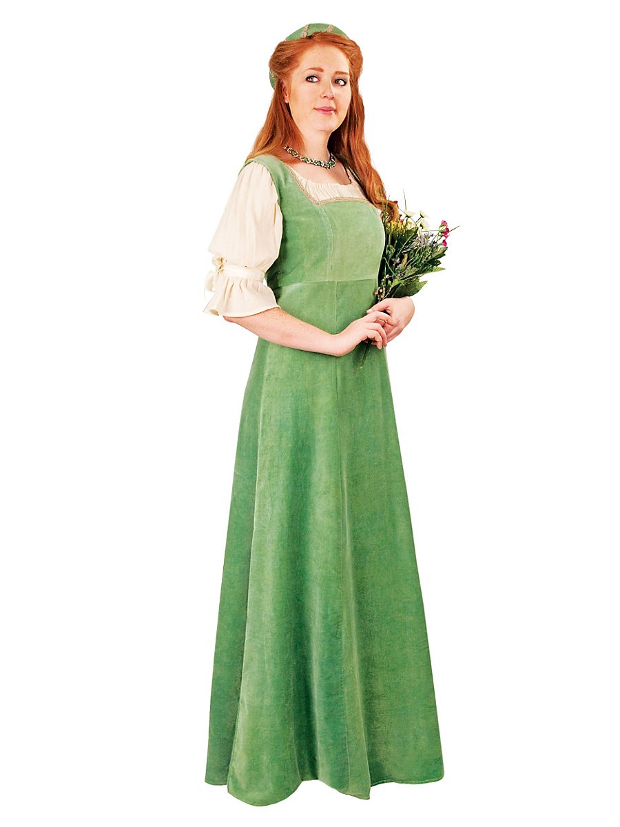 Burgherrin grün Kostüm, Größe XL
