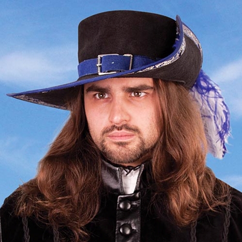 Musketeer Hat - blue - L/XL
