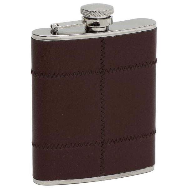 Hip Flask brown Leather 170 ml