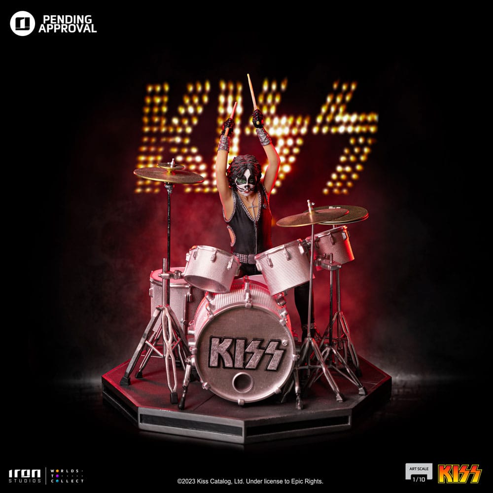 Kiss Art Scale Statue 1/10 Peter Criss Limited Edtition 22 cm