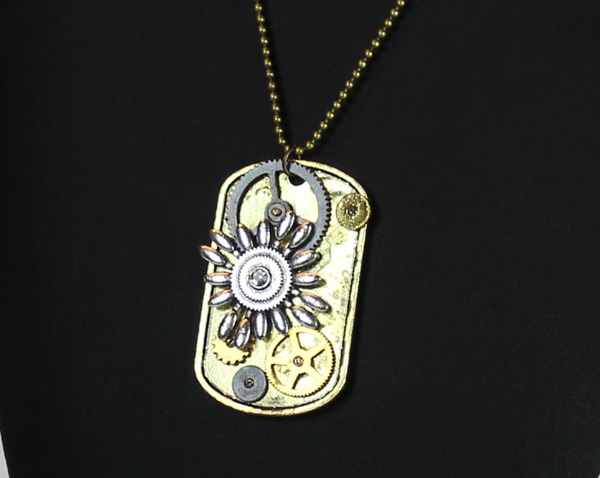 Steampunk Pendant with Necklace - Star