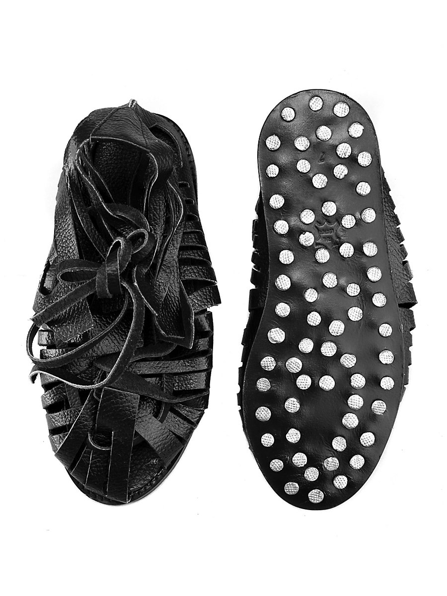 Roman Sandals - Marius (black), Size 46.5