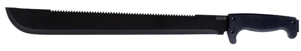 SOGFari 61 cm Gesamtlänge, schwarzer Kratongriff, schwarze Klinge