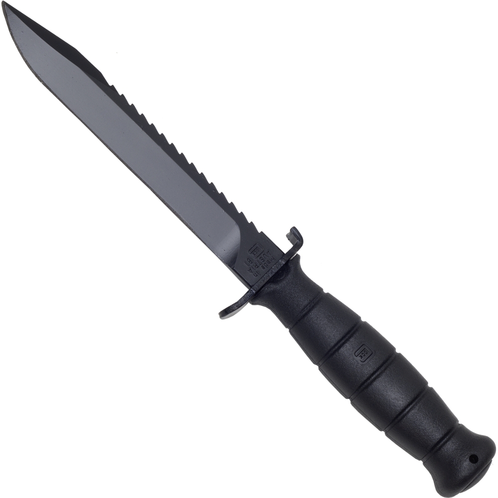 Austrian Field Knife with Saw, black