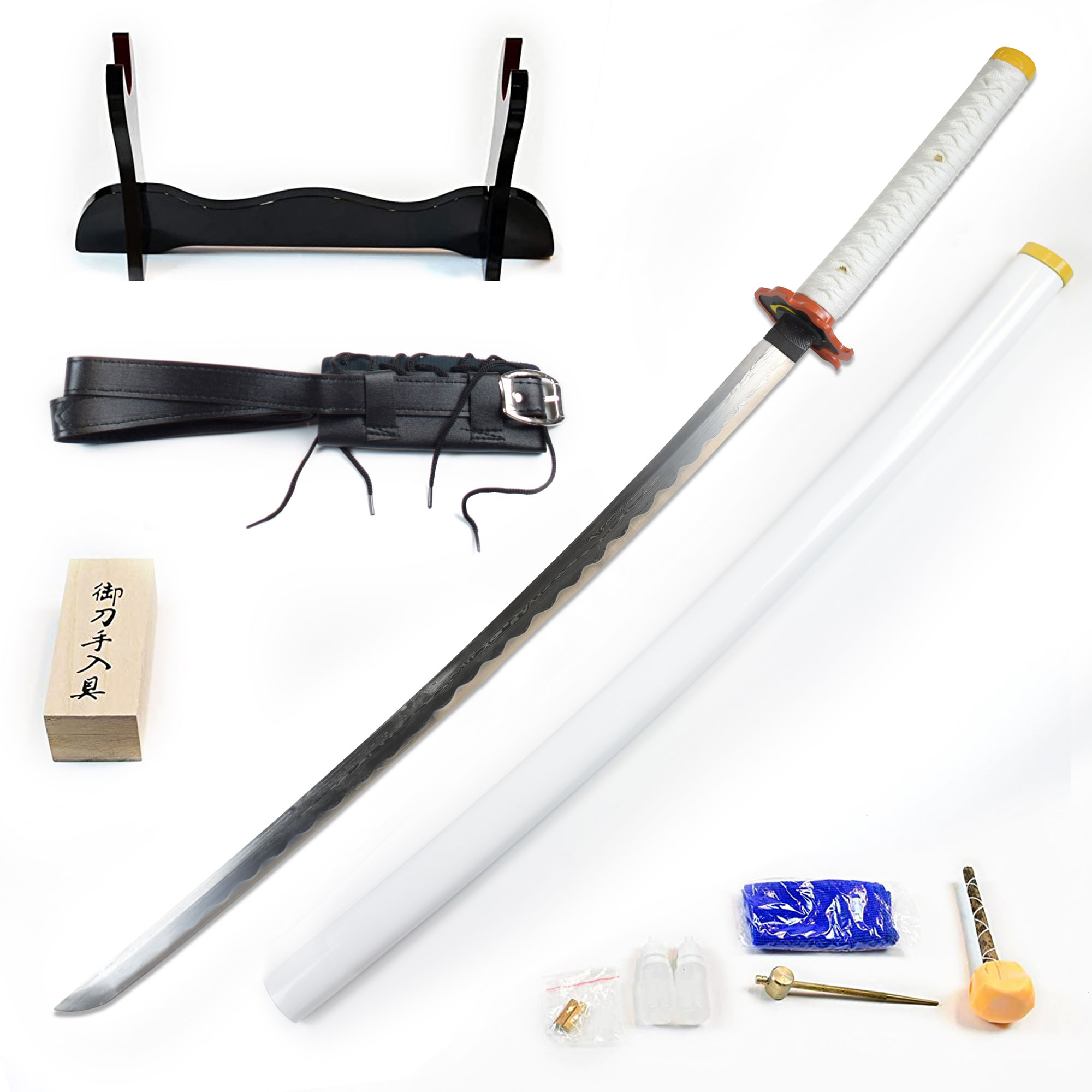 Demon Slayer: Kimetsu no Yaiba - Rengoku Kyoujurou's Sword - handforged and folded, Set