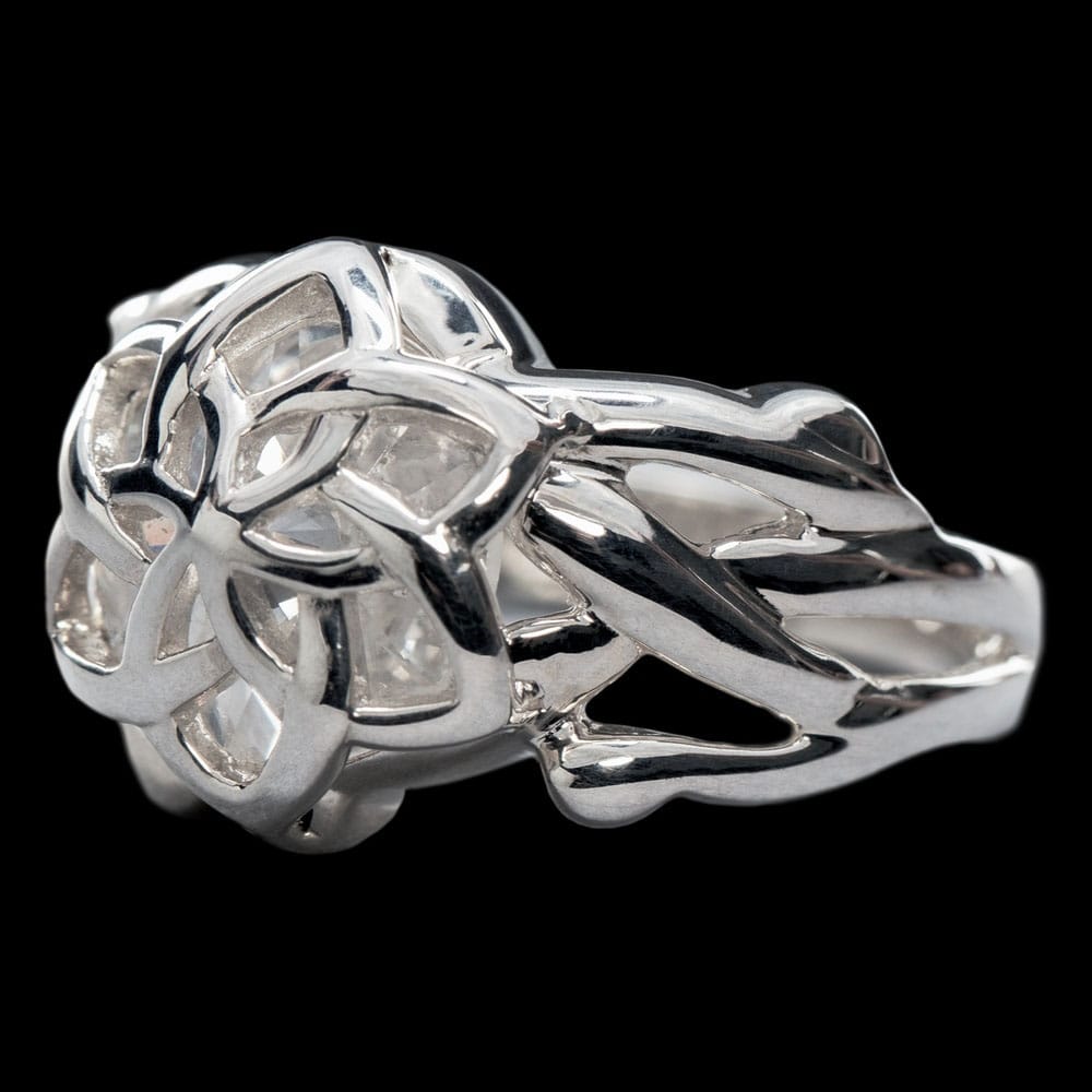 Herr der Ringe Nenya Galadriel's Ring (Sterling Silber) Größe 6.75