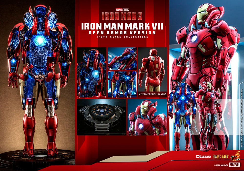 Iron Man 3 Diorama 1/6 Iron Man Mark VII (Open Armor Version) 32 cm | 43158