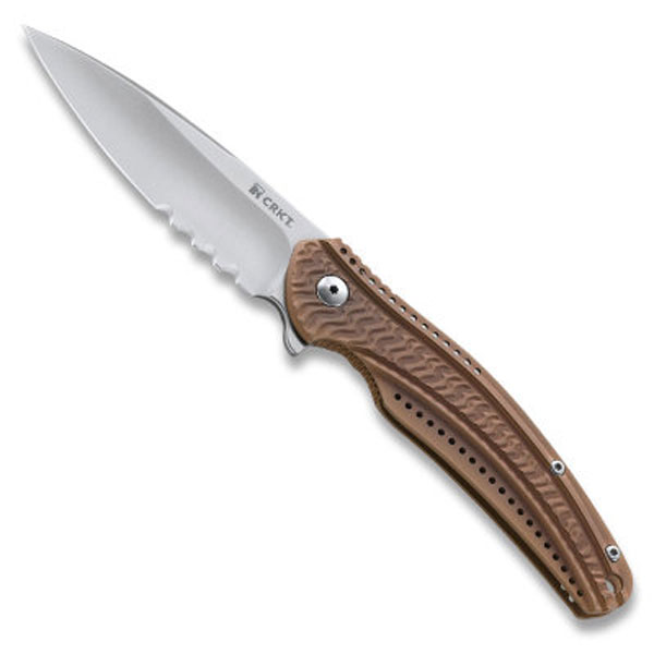 Ripple - Stainless – Combo edge – bronze handle