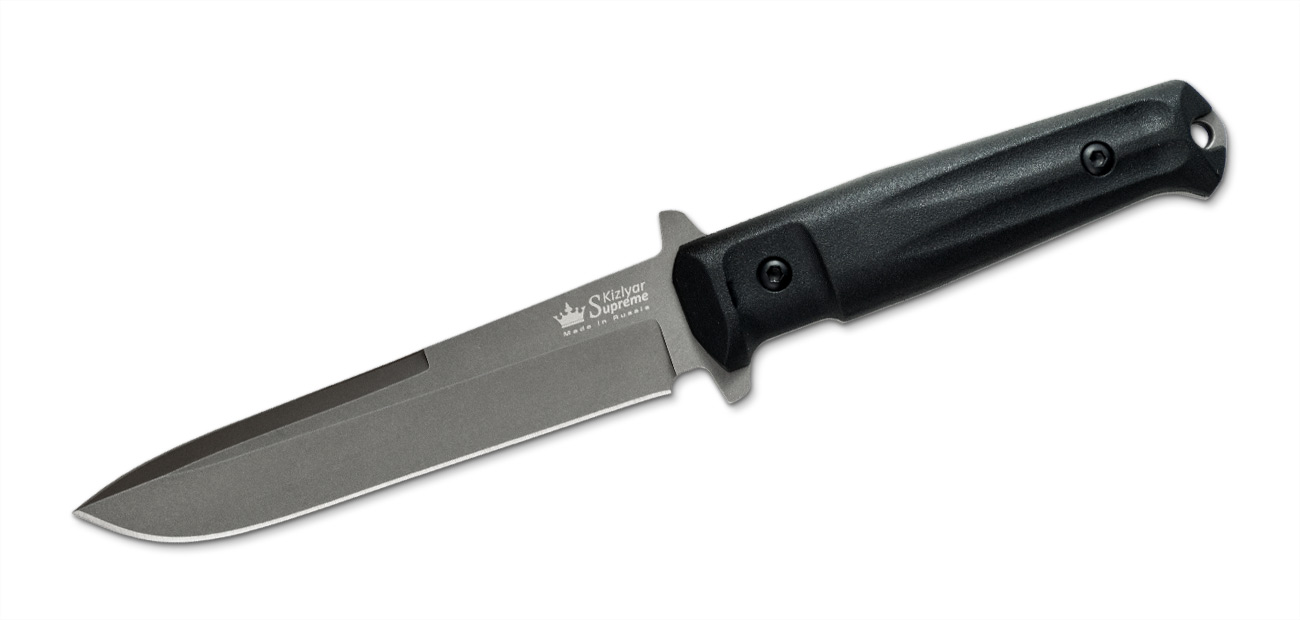 Trident Taktisches Messer - D2 mit schwarzem Ti