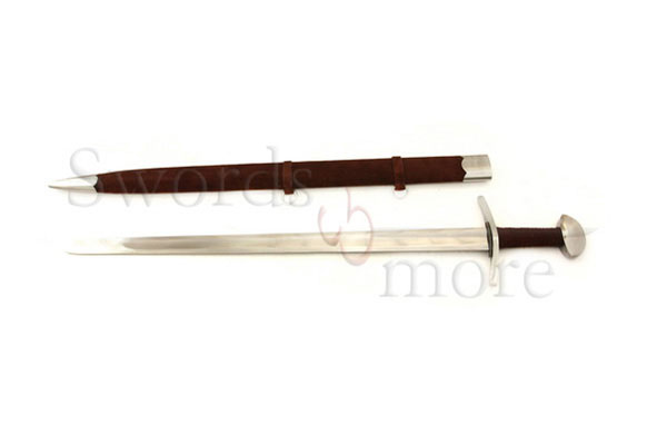 Broadsword with suede sheath