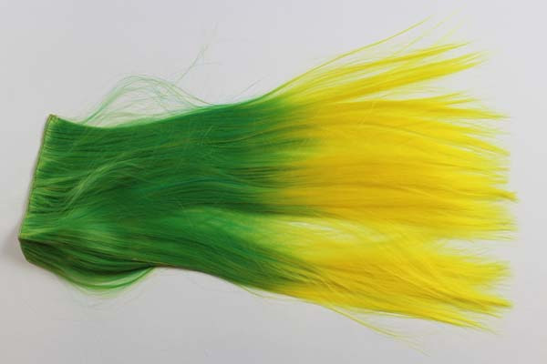 Extension hair - 55 cm - green to yellow