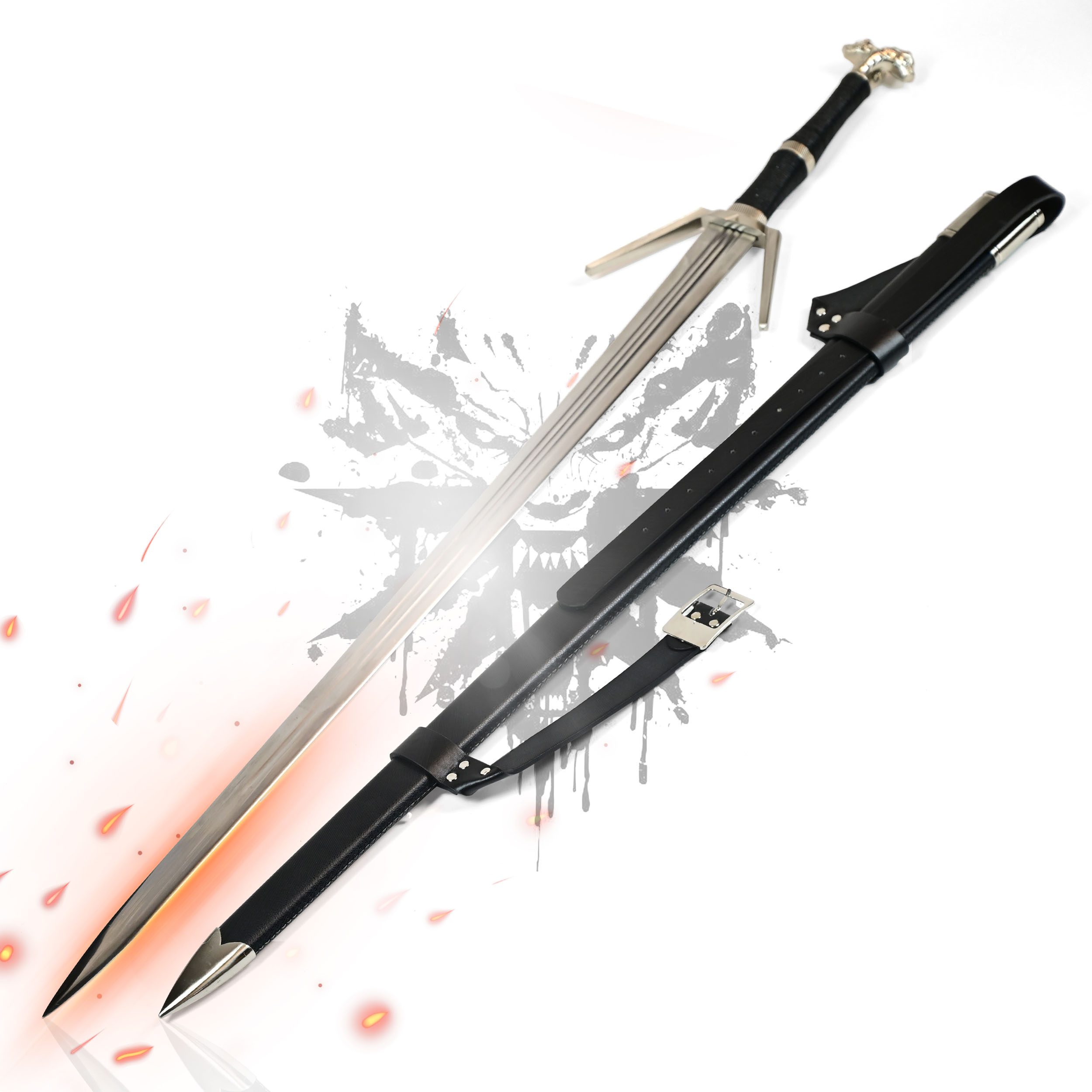 Witcher - Silver Sword with scabbard